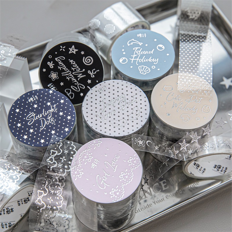 Embellishments For Scrapbooking - 3 لفات من ملصقات PET اللاصقة