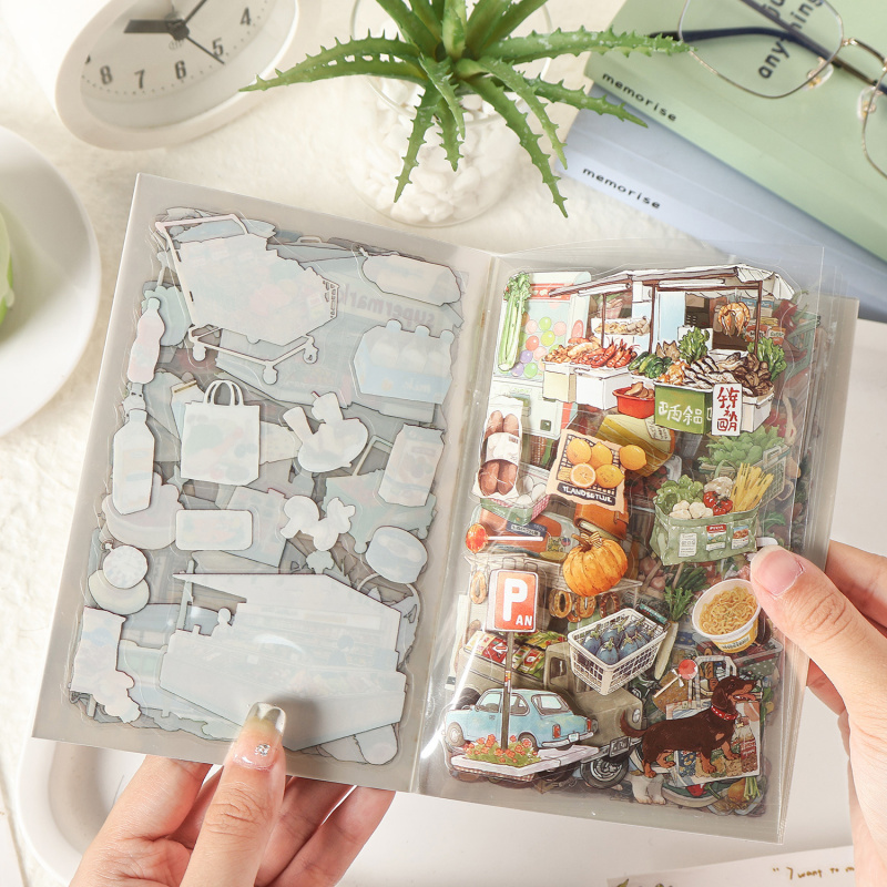 Embellishments For Scrapbooking - 20 قطعة/مجموعة ملصقات مقصوصة بتصميم طعام