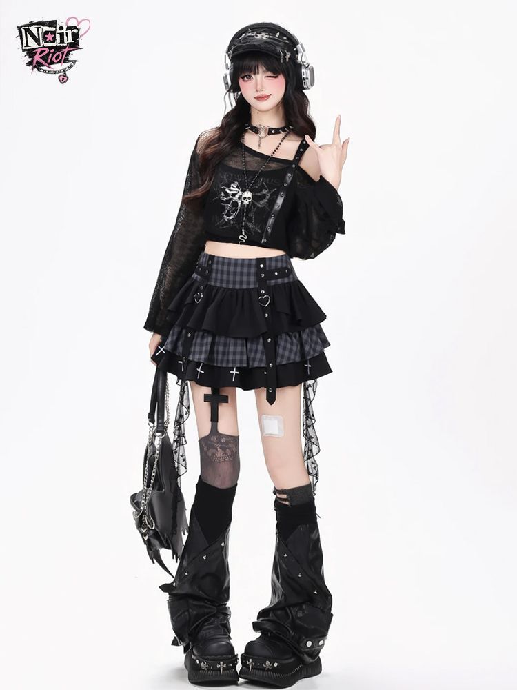 طقم نسائي من 3 قطع بأسلوب Y2K  - مراجعة Elastic Lace Trim وسعره