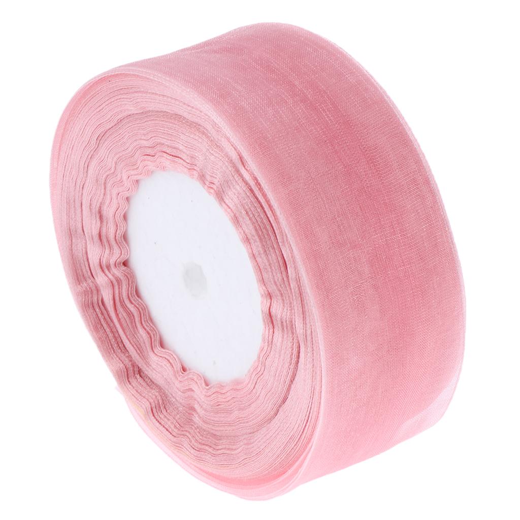 2x لفة شريط زاهي الألوان لتغلي - مراجعة Organza Ribbon Spool وسعره