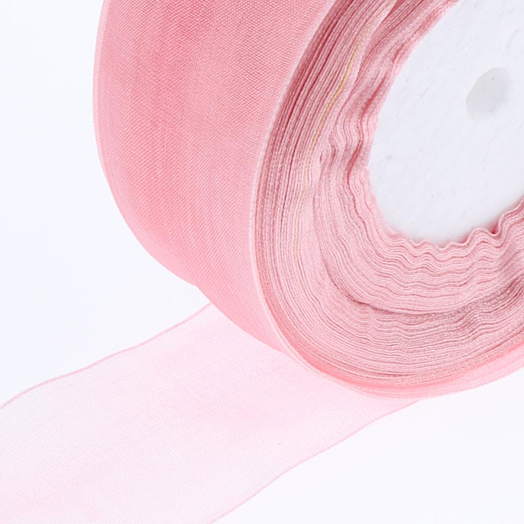 2x لفة شريط زاهي الألوان لتغلي - مراجعة Organza Ribbon Spool وسعره