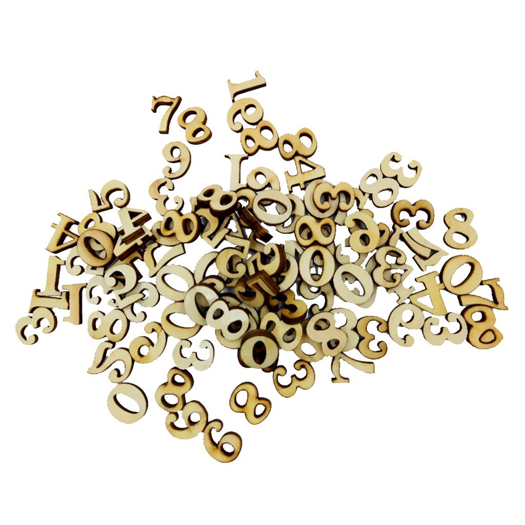 زينة خشبية للسكرابوكينغ، أرقام - مراجعة Embellishments For Scrapbooking وسعره