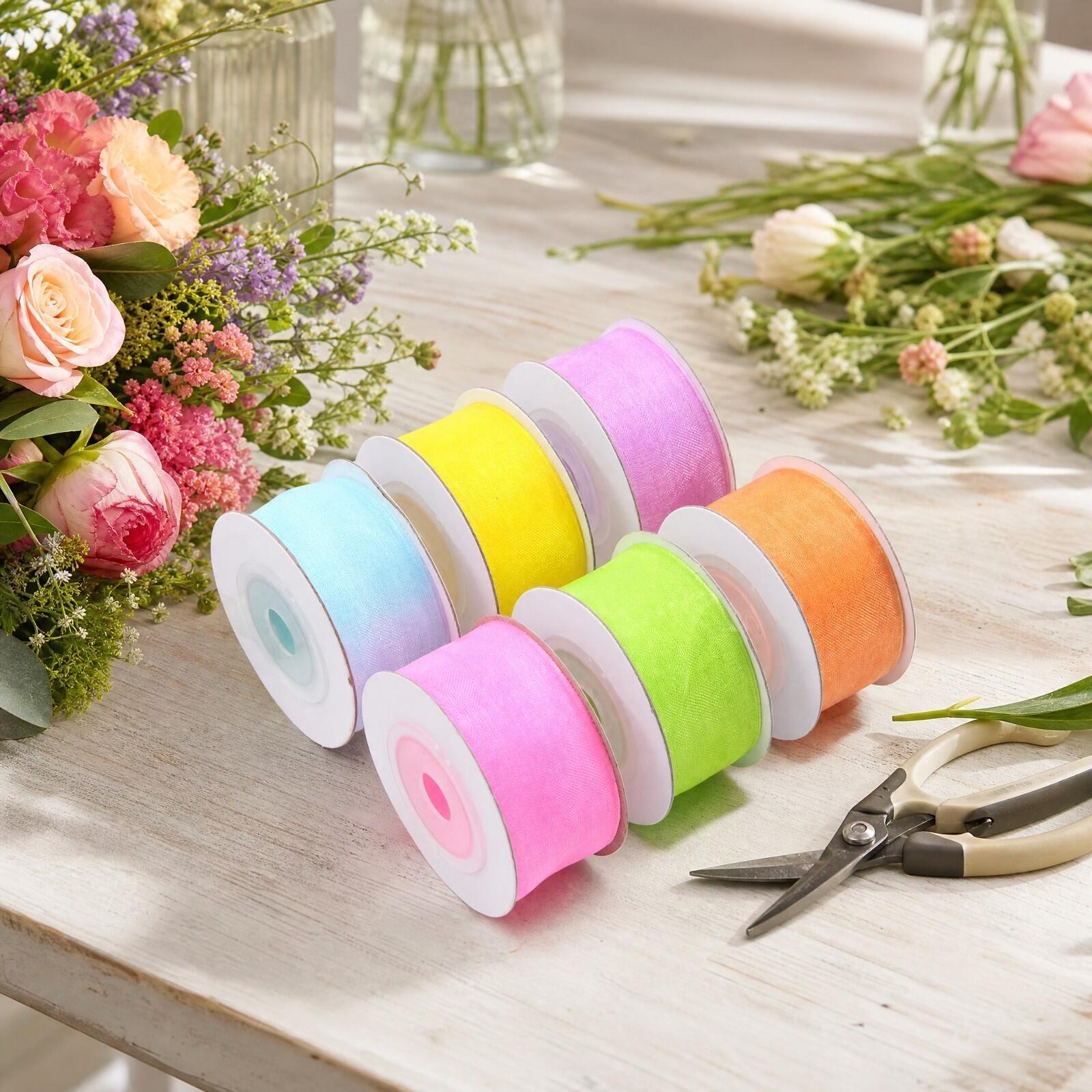 بكرة شريط زخرفي شفاف لتصميمات  - مراجعة Organza Ribbon Spool وسعره
