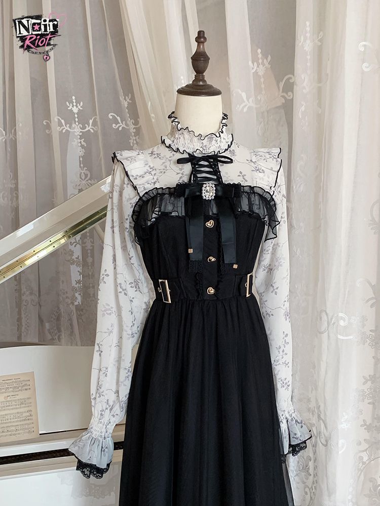 فستان لوليتا فرنسي عتيق للنساء - مراجعة Elastic Lace Trim وسعره